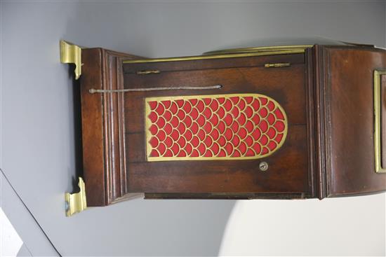 Dwerrihouse Carter & Son, Berkeley Square. A George III mahogany cased hour repeating bracket clock, width 11.25in. depth 8in. height 1